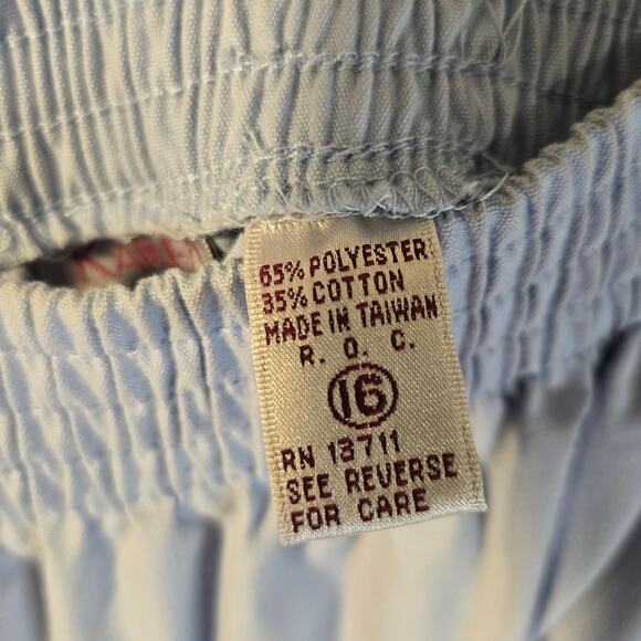 Karen Scott Light Blue Culottes, Size 16 – Classic Wide-Leg Comfort [0181] - Picture 8 of 10